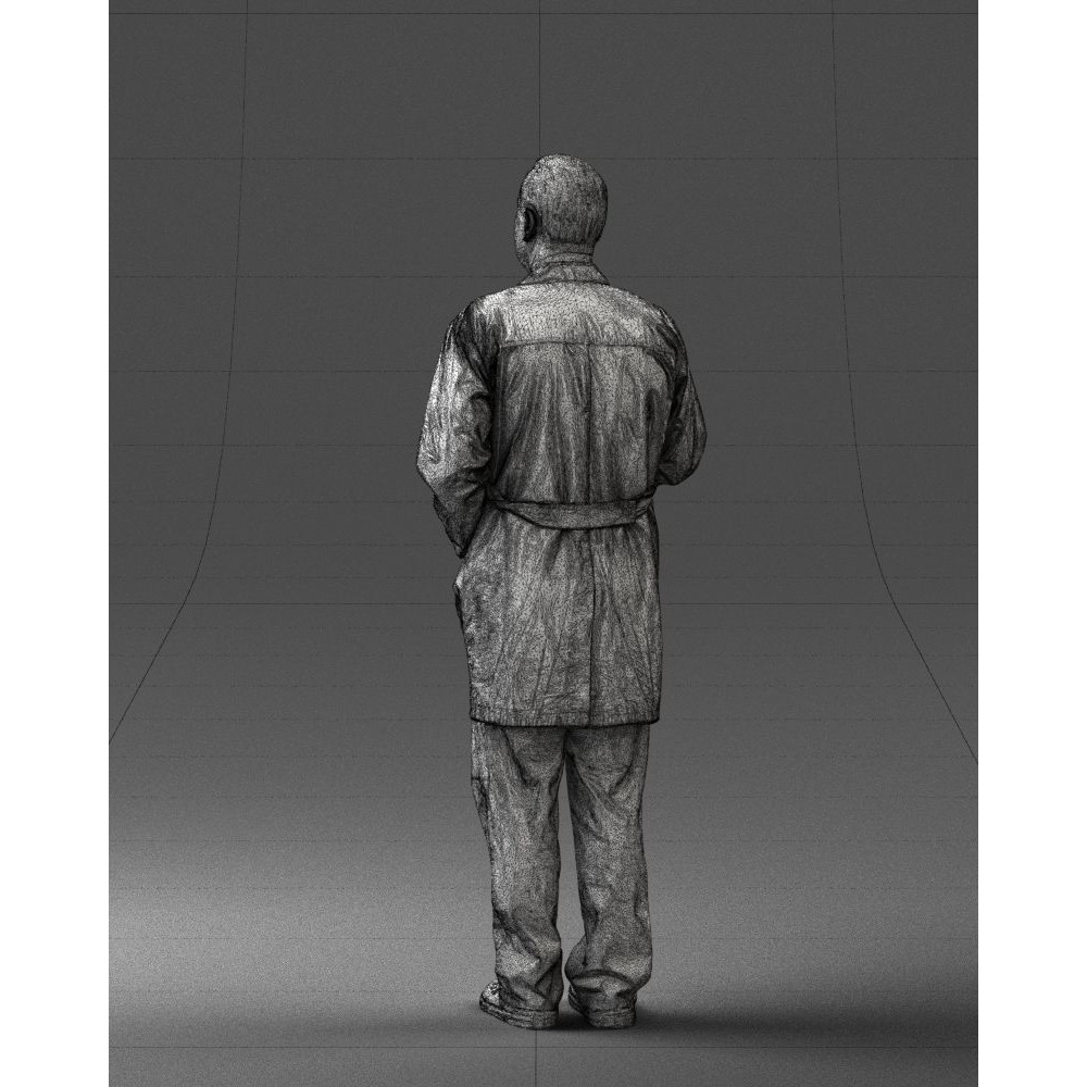 Doctor 3D Model – Realistic Male Character in Lab Coat, FBX, OBJ - View 25