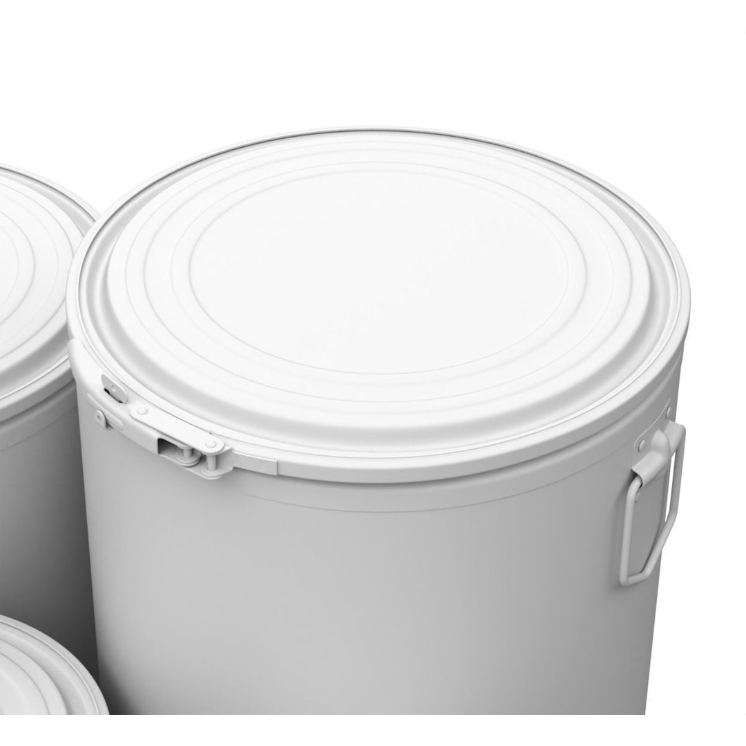 Fiber Drum 3D Model – Industrial Container with Textures, Blender - View 15