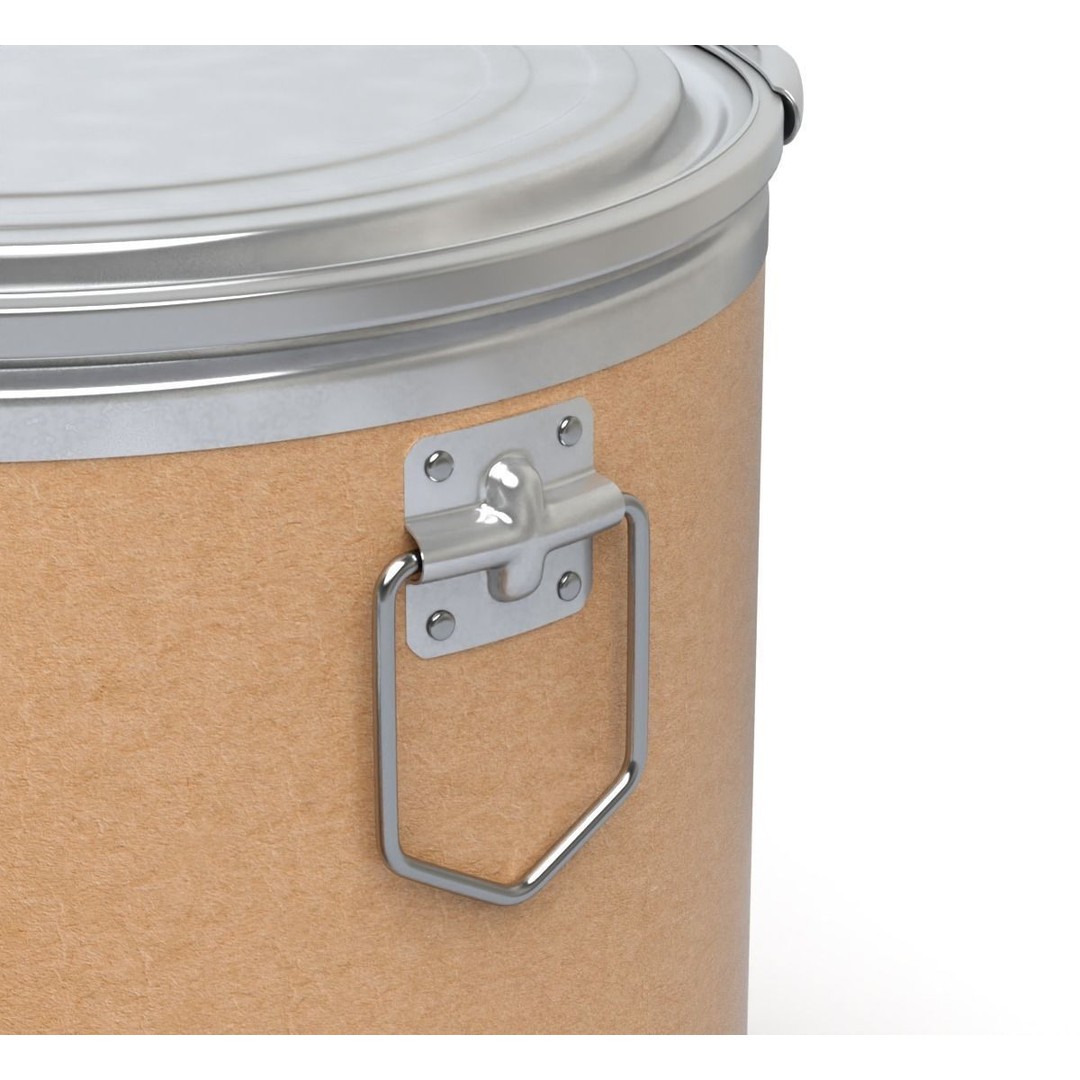 Fiber Drum 3D Model – Industrial Container with Textures, Blender - View 5