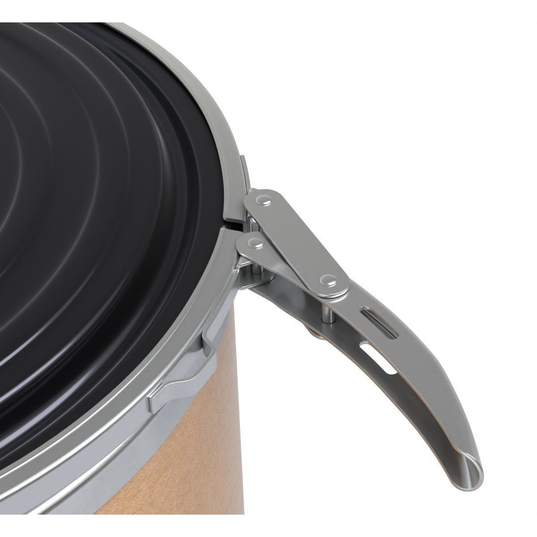 Fiber Drum 3D Model – Industrial Container with Textures, Blender - View 7