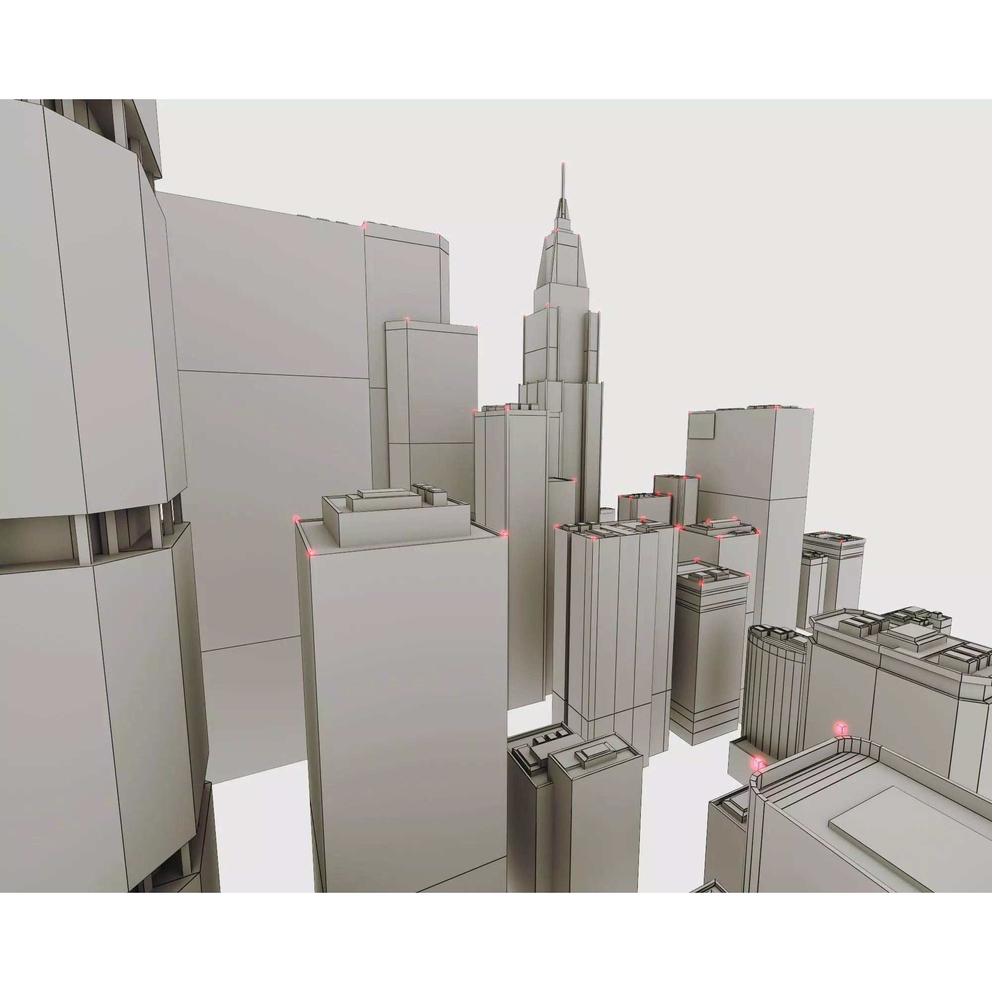 Skyscraper Series - Low-Poly Game-Ready 3D Model