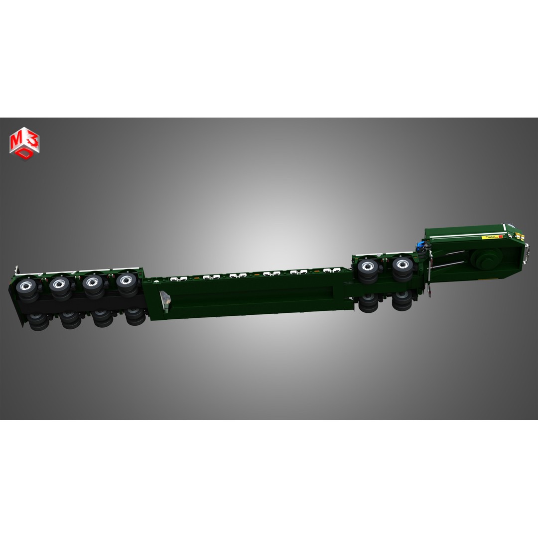 Faymonville Trailer 3D Model – High Detail CombiMAX, FBX, OBJ
