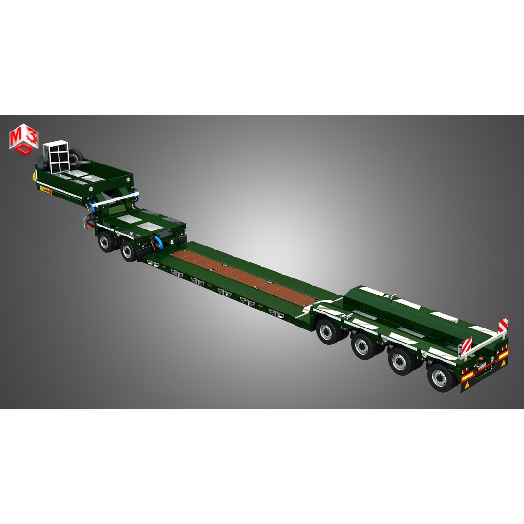 Faymonville Trailer 3D Model – High Detail CombiMAX, FBX, OBJ - View 11