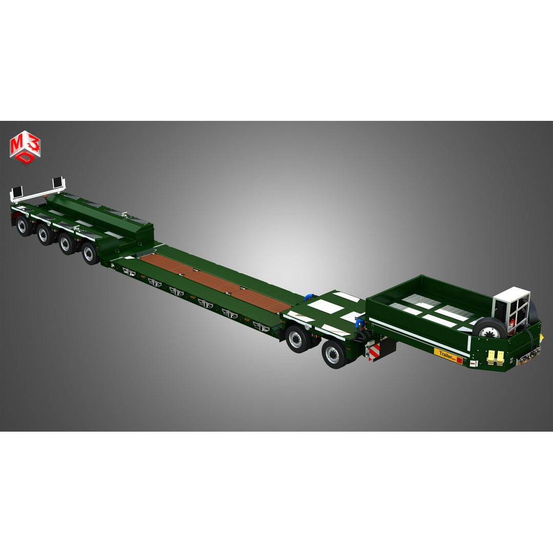 Faymonville Trailer 3D Model – High Detail CombiMAX, FBX, OBJ - View 12