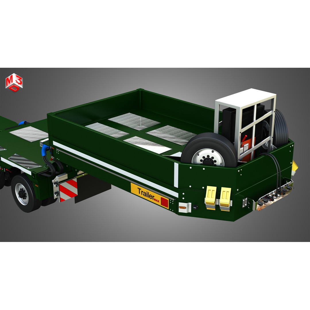 Faymonville Trailer 3D Model – High Detail CombiMAX, FBX, OBJ - View 14