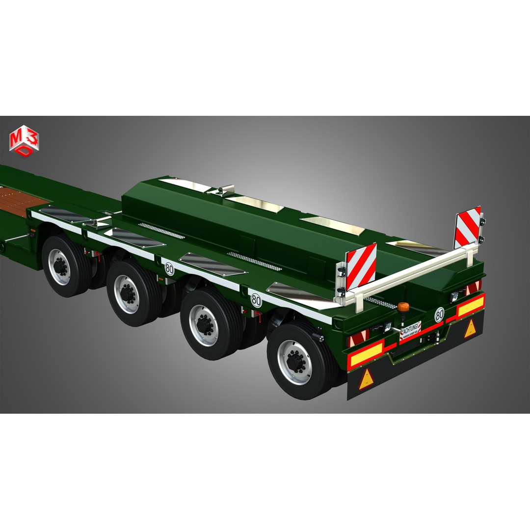 Faymonville Trailer 3D Model – High Detail CombiMAX, FBX, OBJ - View 15