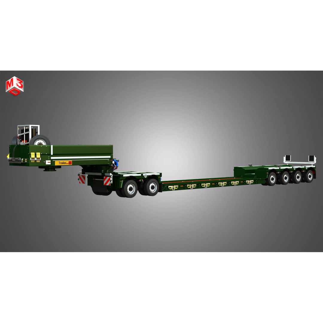 Faymonville Trailer 3D Model – High Detail CombiMAX, FBX, OBJ - View 2