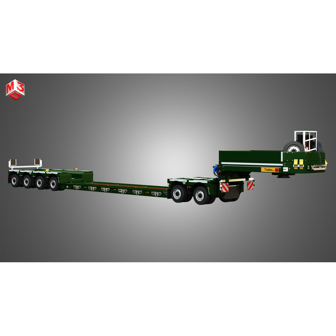 Faymonville Trailer 3D Model – High Detail CombiMAX, FBX, OBJ - View 5
