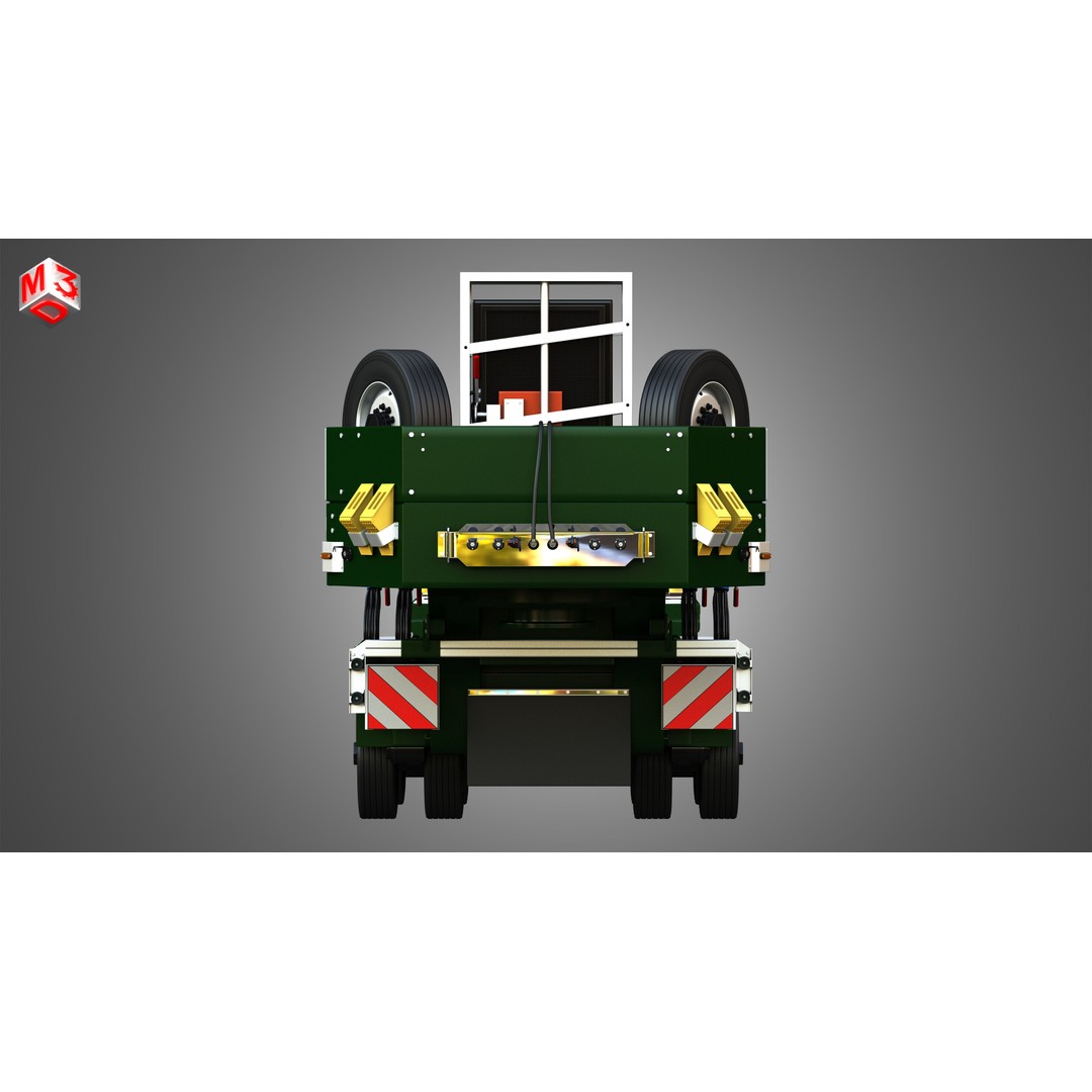 Faymonville Trailer 3D Model – High Detail CombiMAX, FBX, OBJ - View 8