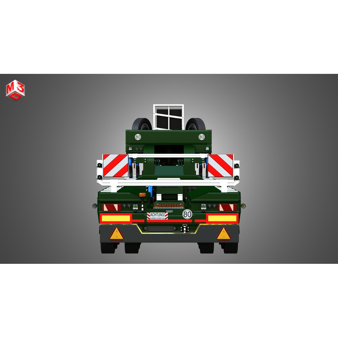 Faymonville Trailer 3D Model – High Detail CombiMAX, FBX, OBJ - View 9