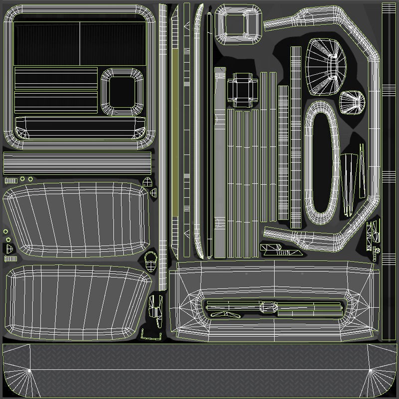Freightliner Step Van 3D Model – Low Poly Game Ready Asset, FBX, OBJ