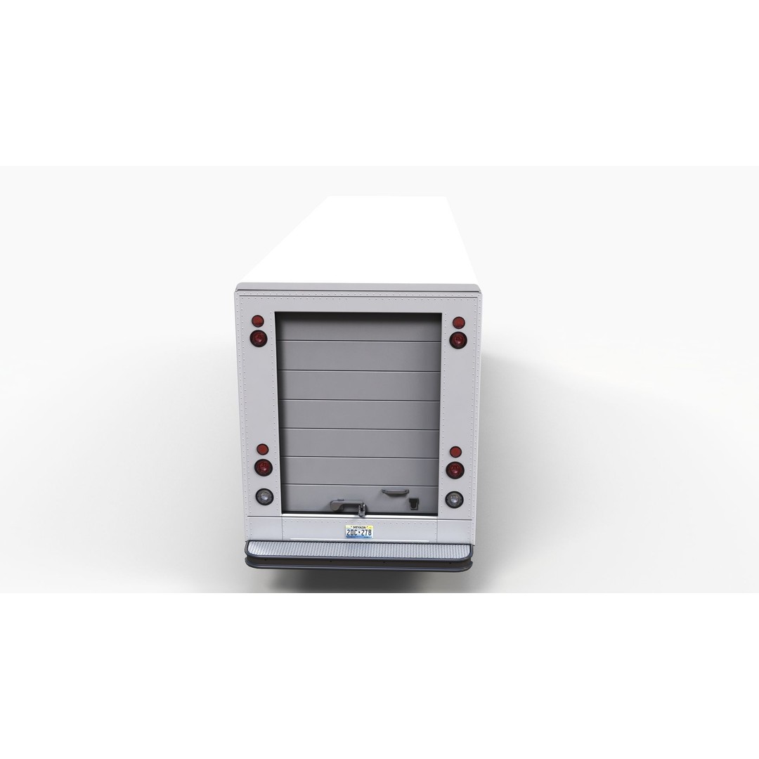 Freightliner Step Van 3D Model – Low Poly Game Ready Asset, FBX, OBJ - View 10