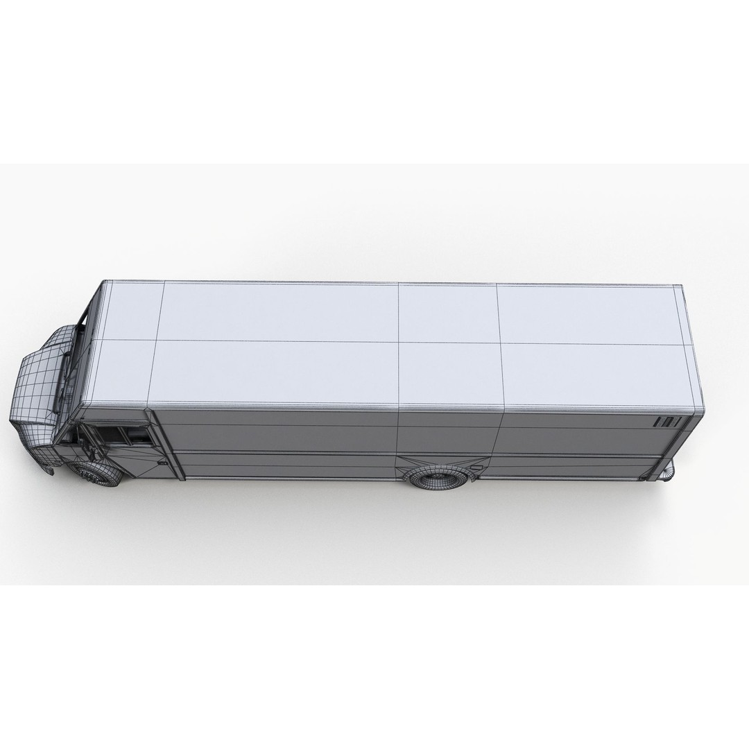 Freightliner Step Van 3D Model – Low Poly Game Ready Asset, FBX, OBJ - View 15