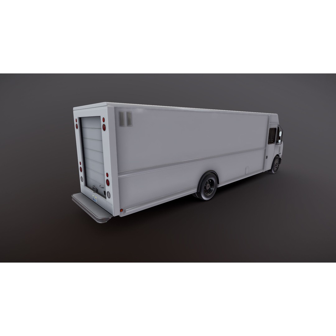 Freightliner Step Van 3D Model – Low Poly Game Ready Asset, FBX, OBJ - View 20