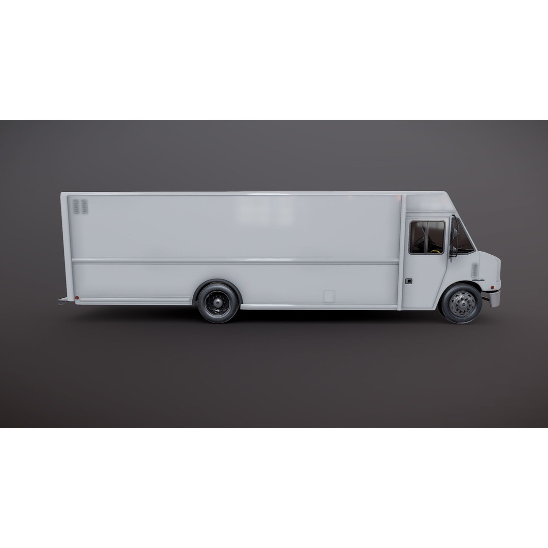 Freightliner Step Van 3D Model – Low Poly Game Ready Asset, FBX, OBJ - View 21