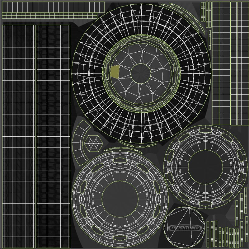 Freightliner Step Van 3D Model – Low Poly Game Ready Asset, FBX, OBJ - View 45