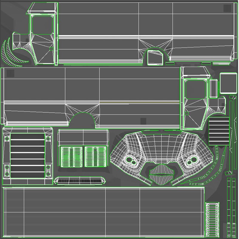 Freightliner Step Van 3D Model – Low Poly Game Ready Asset, FBX, OBJ - View 46