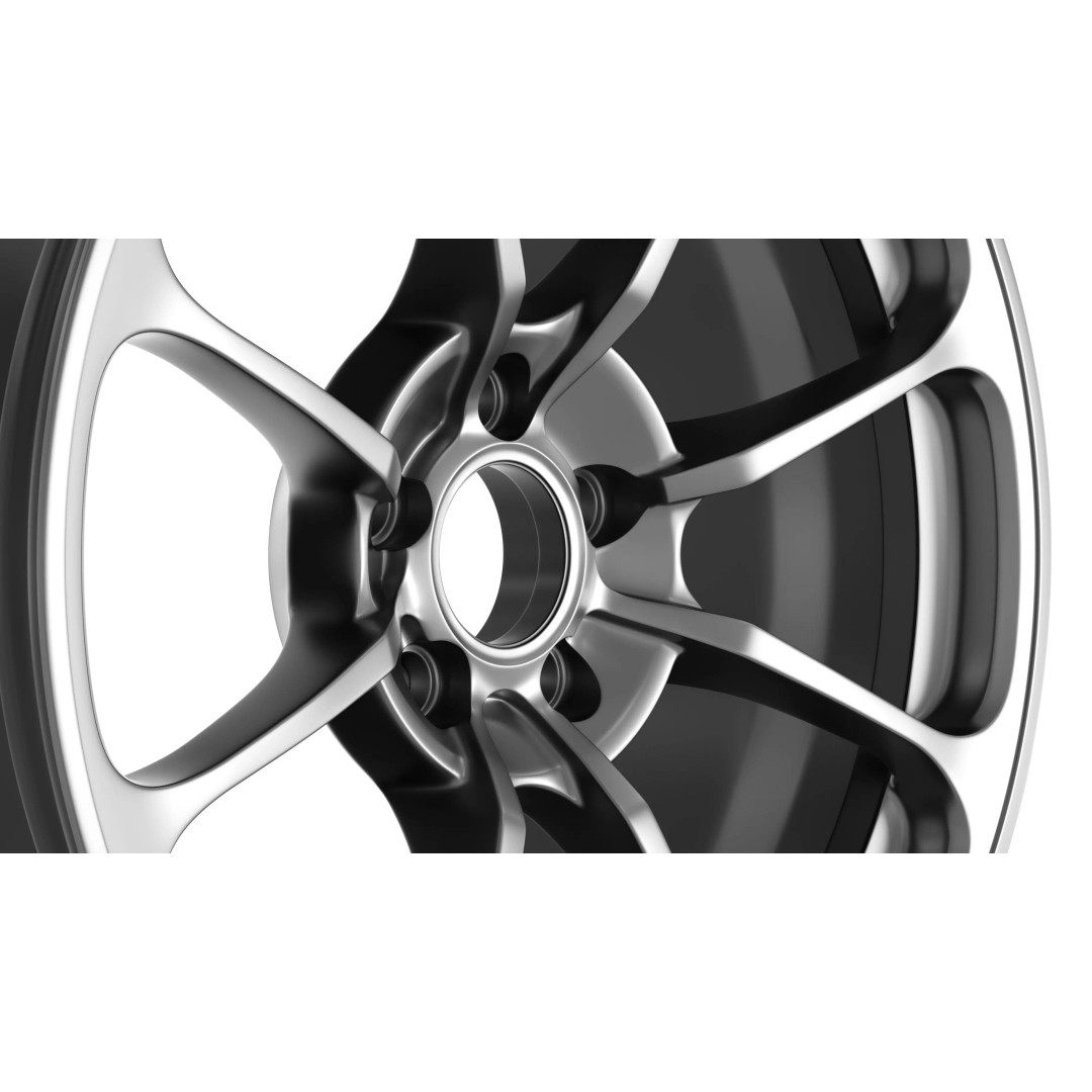 RAYS NE24 3D Model – Low Poly Car Rim, PBR Textures, FBX, OBJ, Blender - View 11