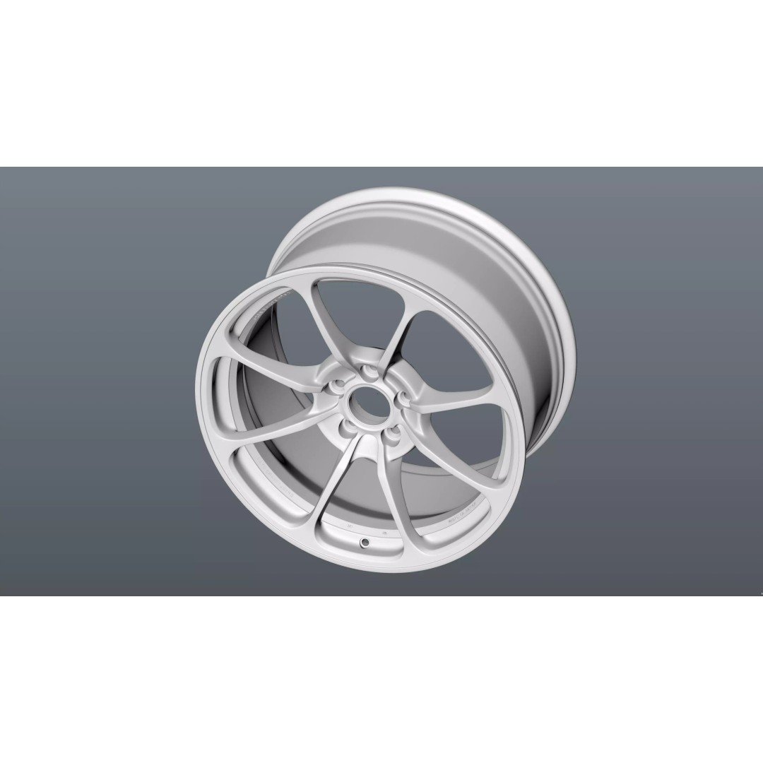 RAYS NE24 3D Model – Low Poly Car Rim, PBR Textures, FBX, OBJ, Blender - View 17