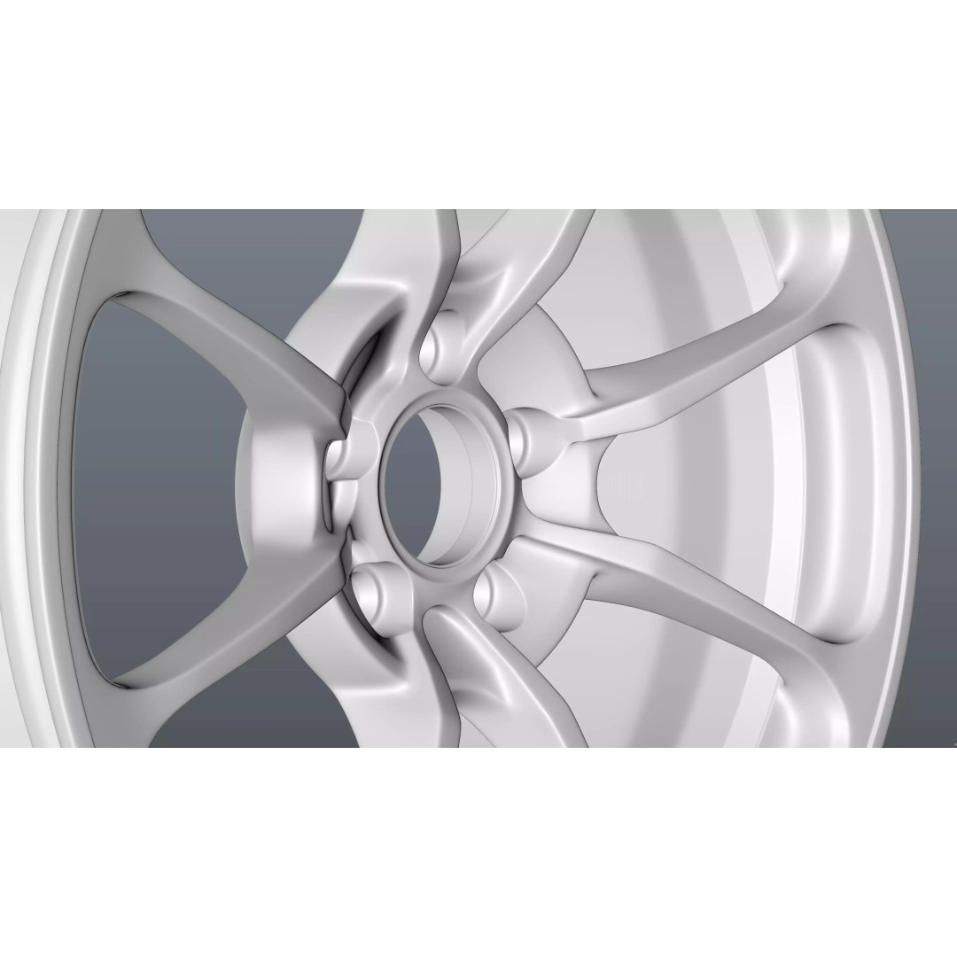 RAYS NE24 3D Model – Low Poly Car Rim, PBR Textures, FBX, OBJ, Blender - View 23
