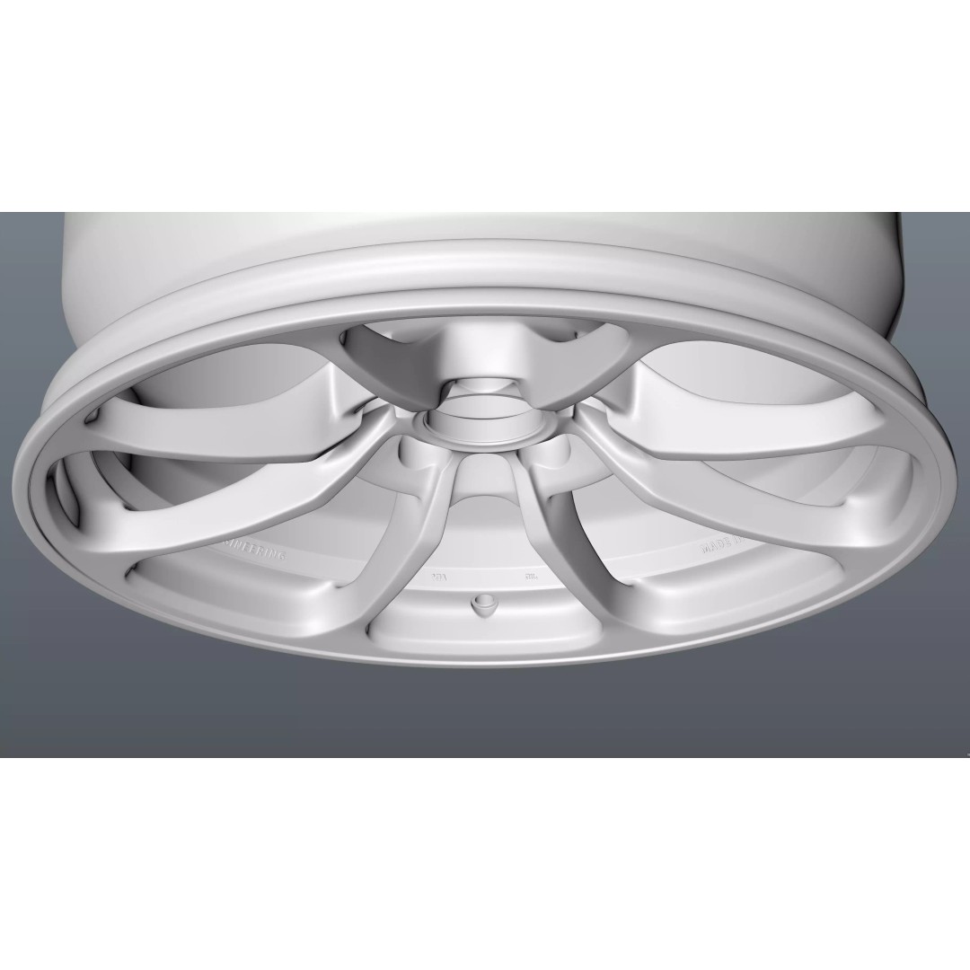 RAYS NE24 3D Model – Low Poly Car Rim, PBR Textures, FBX, OBJ, Blender - View 24
