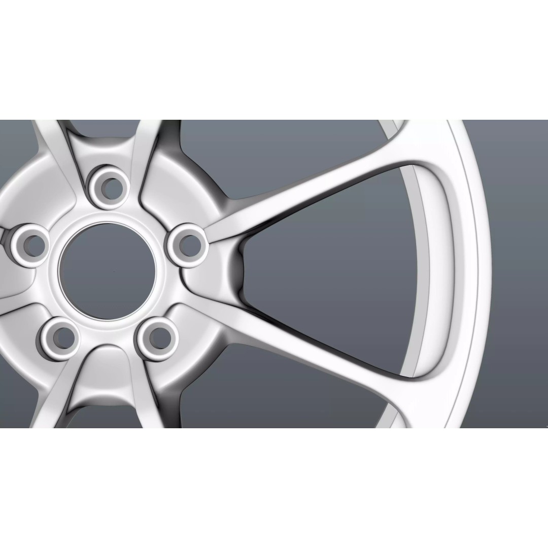 RAYS NE24 3D Model – Low Poly Car Rim, PBR Textures, FBX, OBJ, Blender - View 25