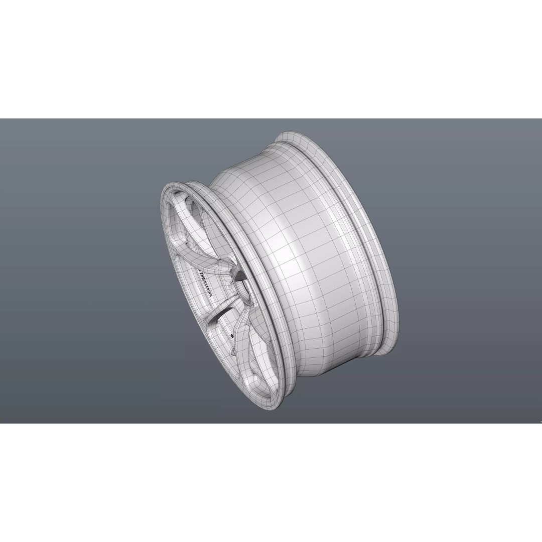 RAYS NE24 3D Model – Low Poly Car Rim, PBR Textures, FBX, OBJ, Blender - View 32