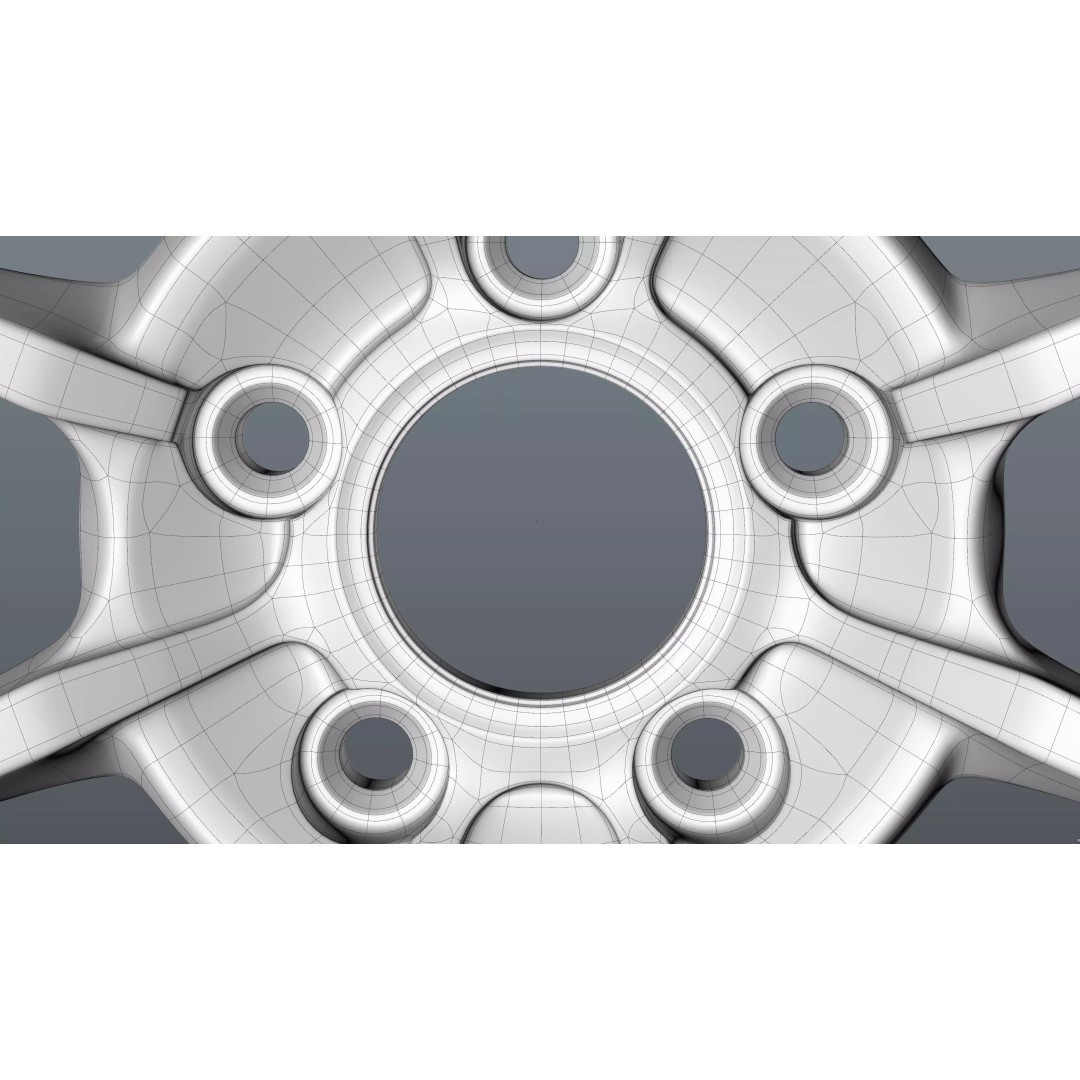 RAYS NE24 3D Model – Low Poly Car Rim, PBR Textures, FBX, OBJ, Blender - View 34