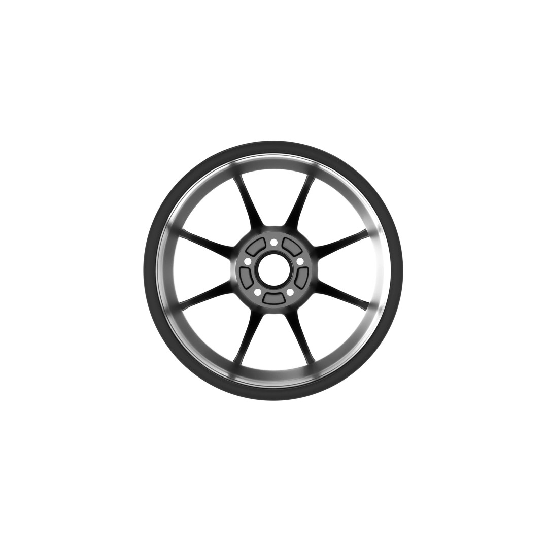 RAYS NE24 3D Model – Low Poly Car Rim, PBR Textures, FBX, OBJ, Blender - View 7