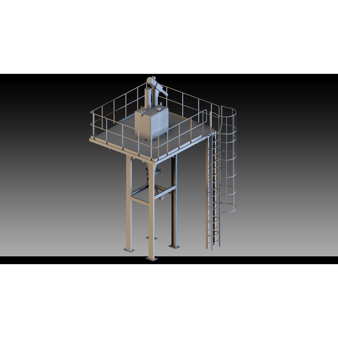Factory Units and Props 3D Model – High Detail Industrial Assets, FBX, Blender - View 14