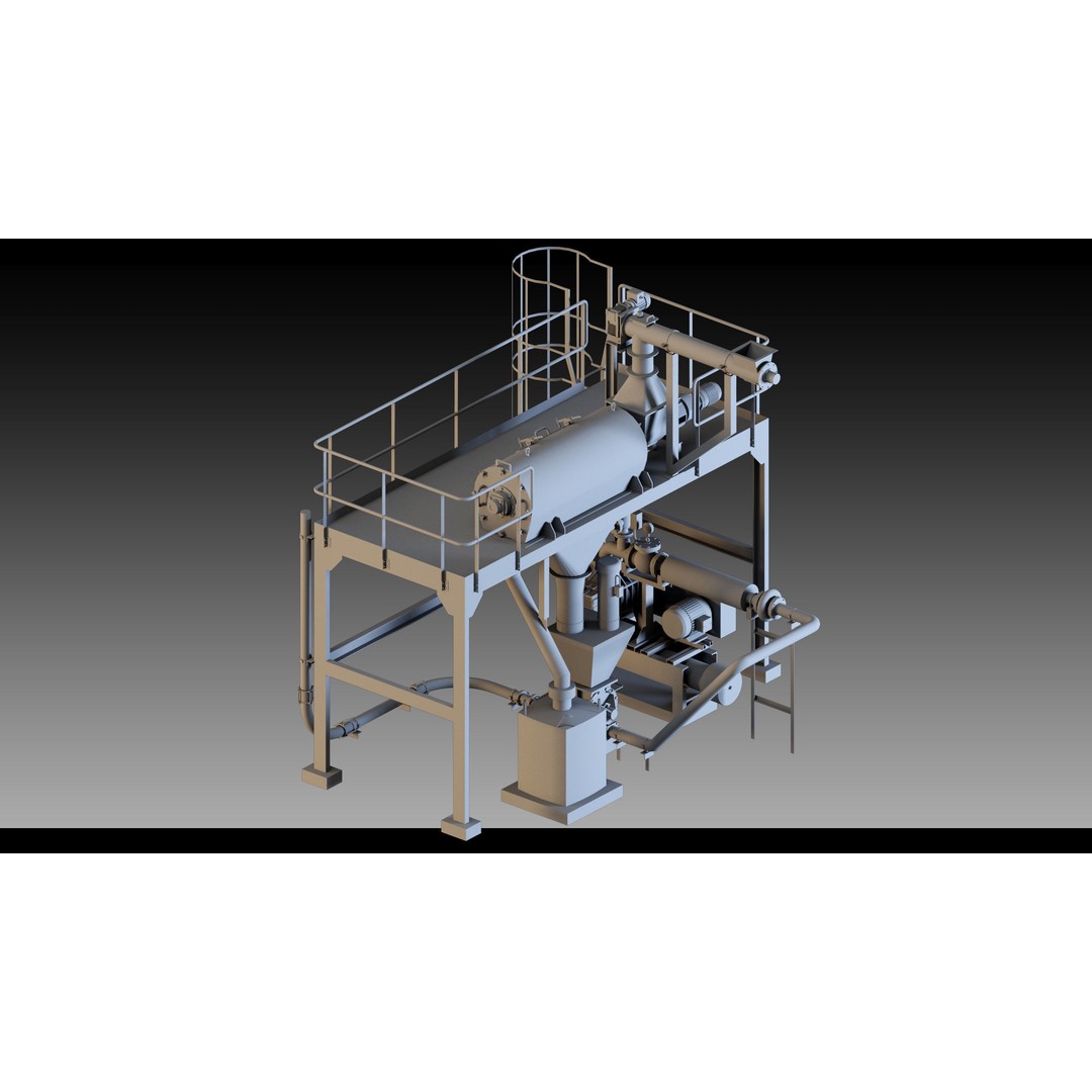 Factory Units and Props 3D Model – High Detail Industrial Assets, FBX, Blender - View 15