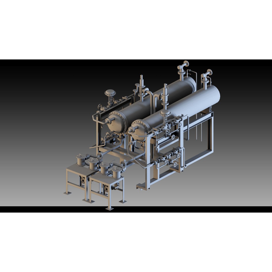 Factory Units and Props 3D Model – High Detail Industrial Assets, FBX, Blender - View 6