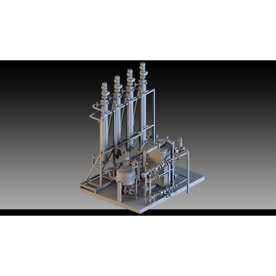 Factory Units and Props 3D Model – High Detail Industrial Assets, FBX, Blender - View 7