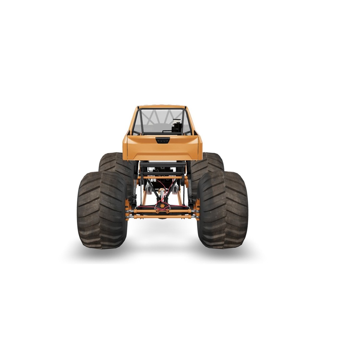 Monster Truck 3D Model – Low Poly Game Asset, FBX, PBR Textures - View 12