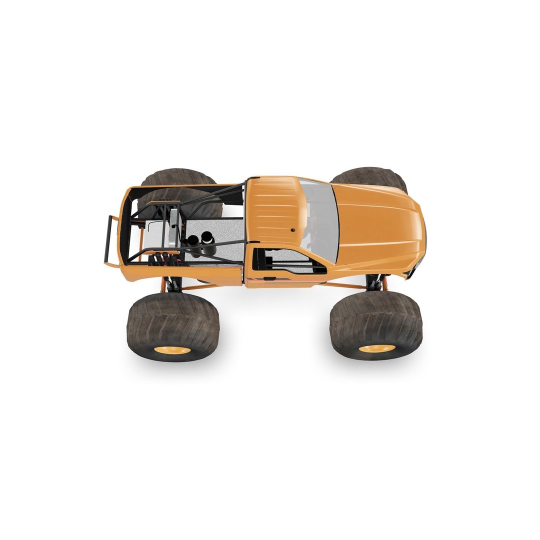 Monster Truck 3D Model – Low Poly Game Asset, FBX, PBR Textures - View 9
