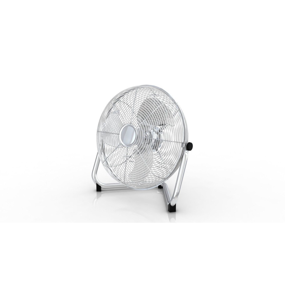 Heavy Duty Floor Fan 3D Model – Industrial High Velocity Asset, PBR, FBX, OBJ - View 11