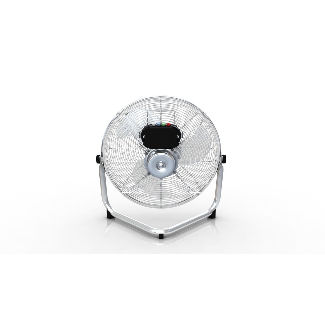 Heavy Duty Floor Fan 3D Model – Industrial High Velocity Asset, PBR, FBX, OBJ - View 14
