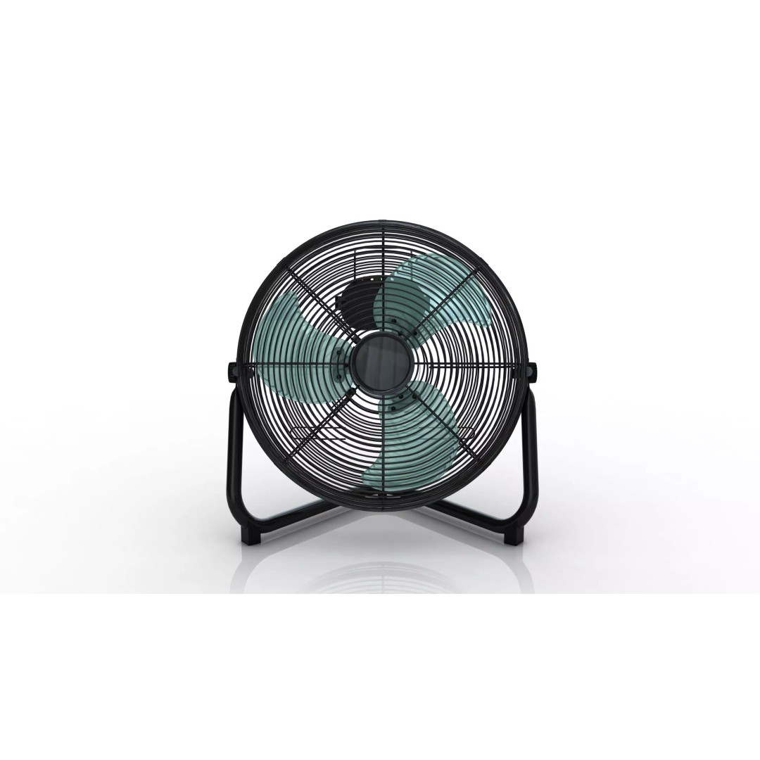 Heavy Duty Floor Fan 3D Model – Industrial High Velocity Asset, PBR, FBX, OBJ - View 2