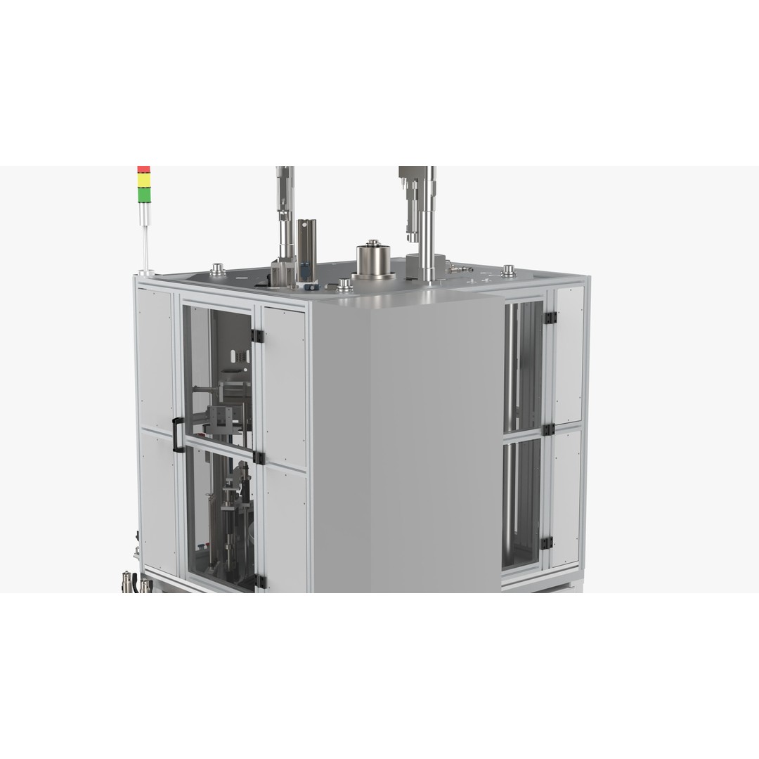 Automatic Press Fit Circlip Shaft Assembly Machine 3D Model – Industrial Automation Asset, FBX, OBJ - View 20