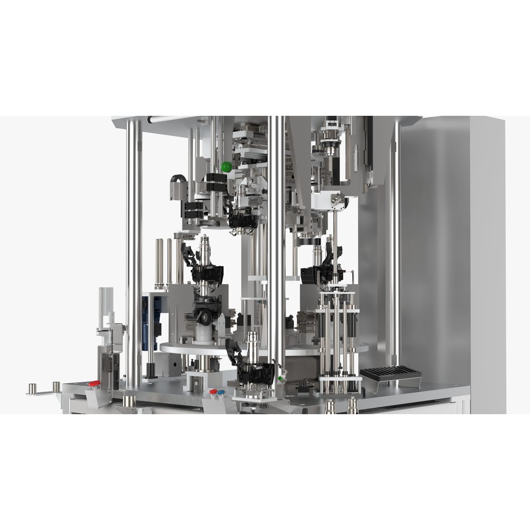 Automatic Press Fit Circlip Shaft Assembly Machine 3D Model – Industrial Automation Asset, FBX, OBJ - View 25