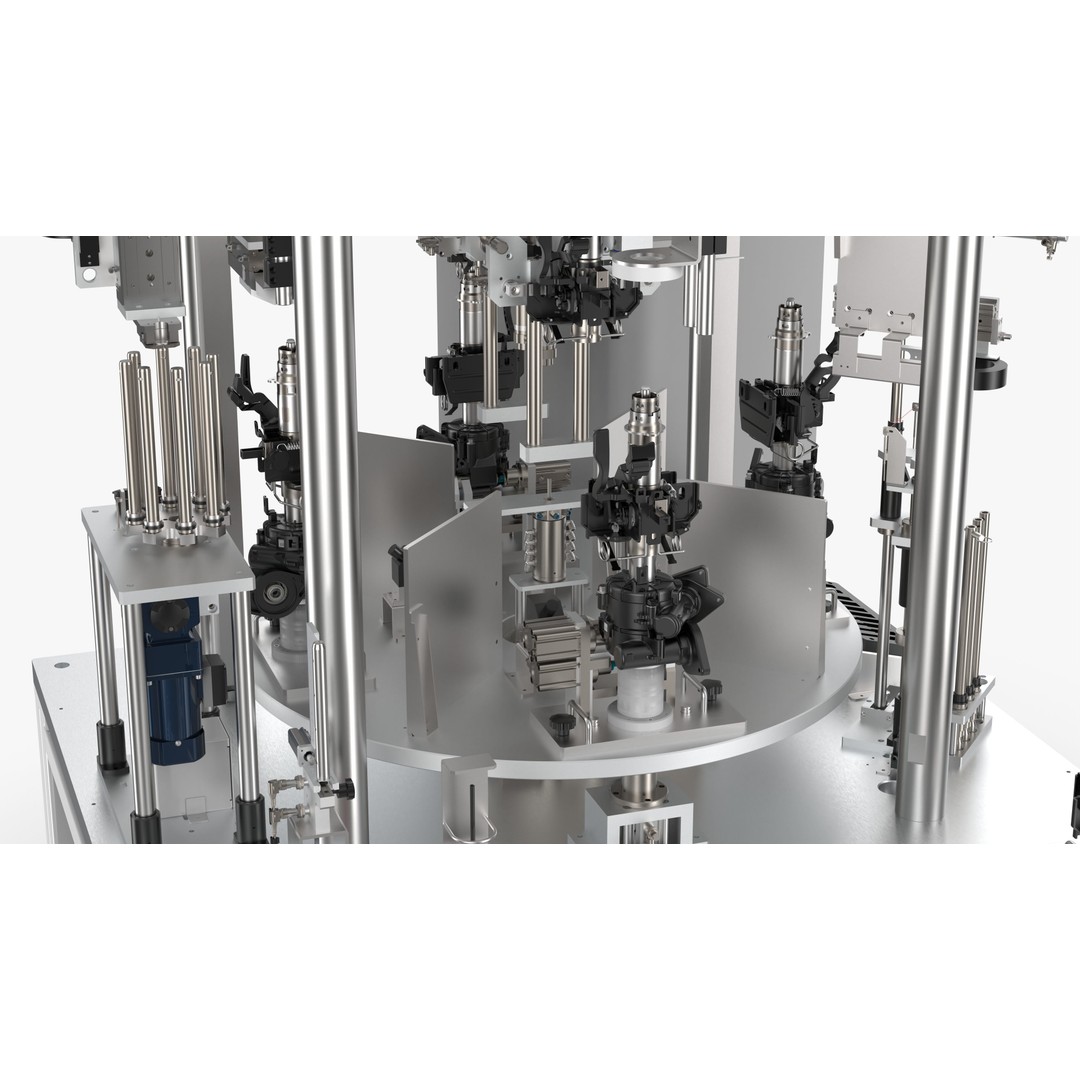 Automatic Press Fit Circlip Shaft Assembly Machine 3D Model – Industrial Automation Asset, FBX, OBJ - View 31