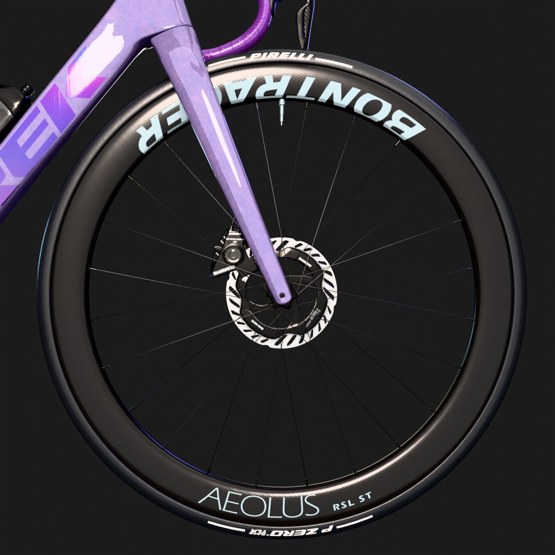 Trek Madone SLR 9 Gen 8 3D Model – High Poly Rigged Bicycle, Blender - View 11