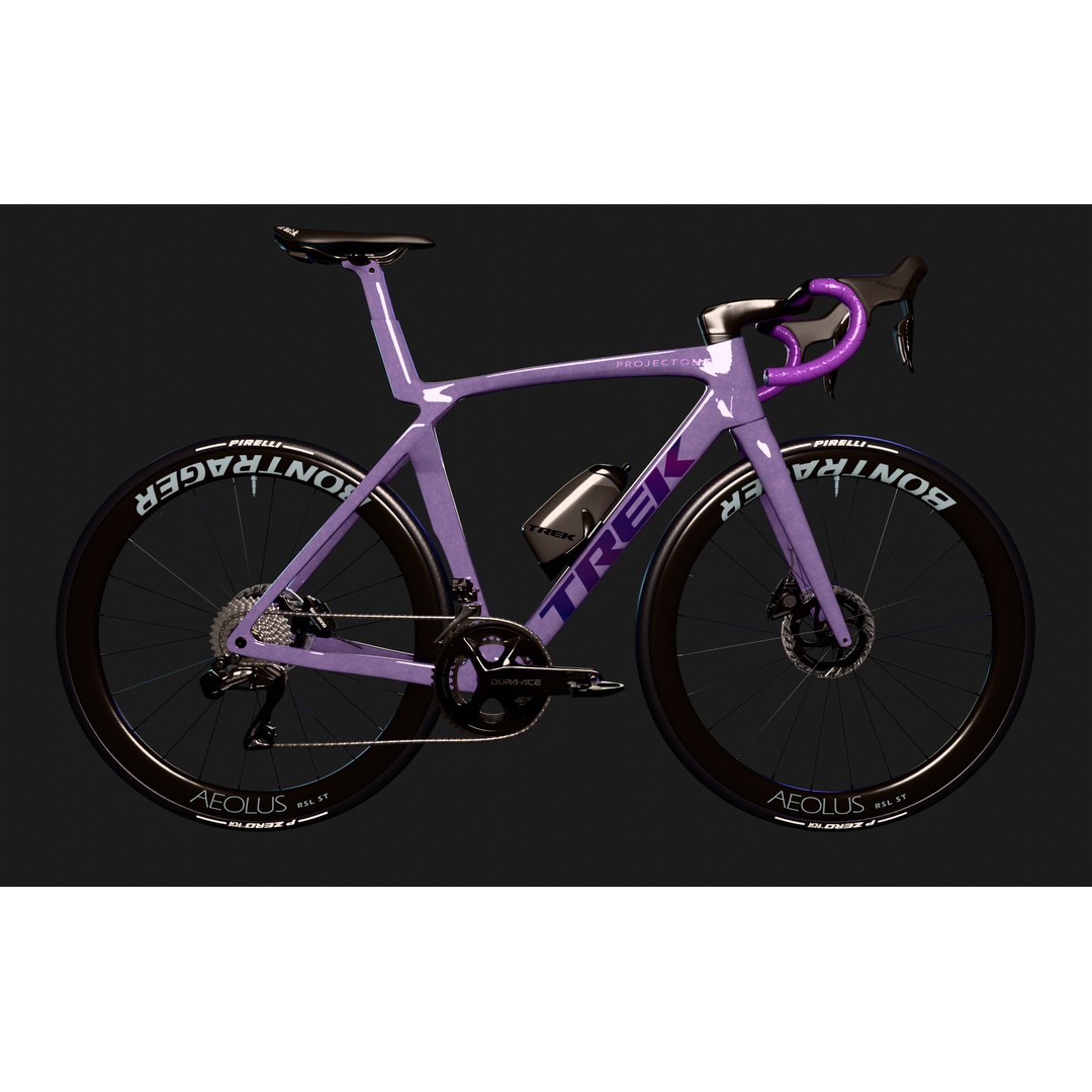 Trek Madone SLR 9 Gen 8 3D Model – High Poly Rigged Bicycle, Blender - View 12