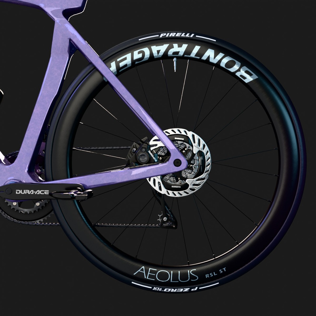 Trek Madone SLR 9 Gen 8 3D Model – High Poly Rigged Bicycle, Blender - View 18