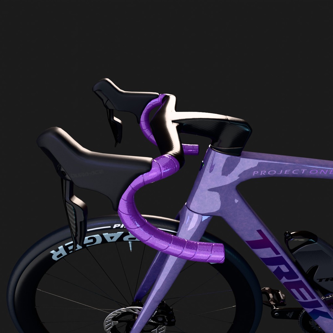 Trek Madone SLR 9 Gen 8 3D Model – High Poly Rigged Bicycle, Blender - View 4