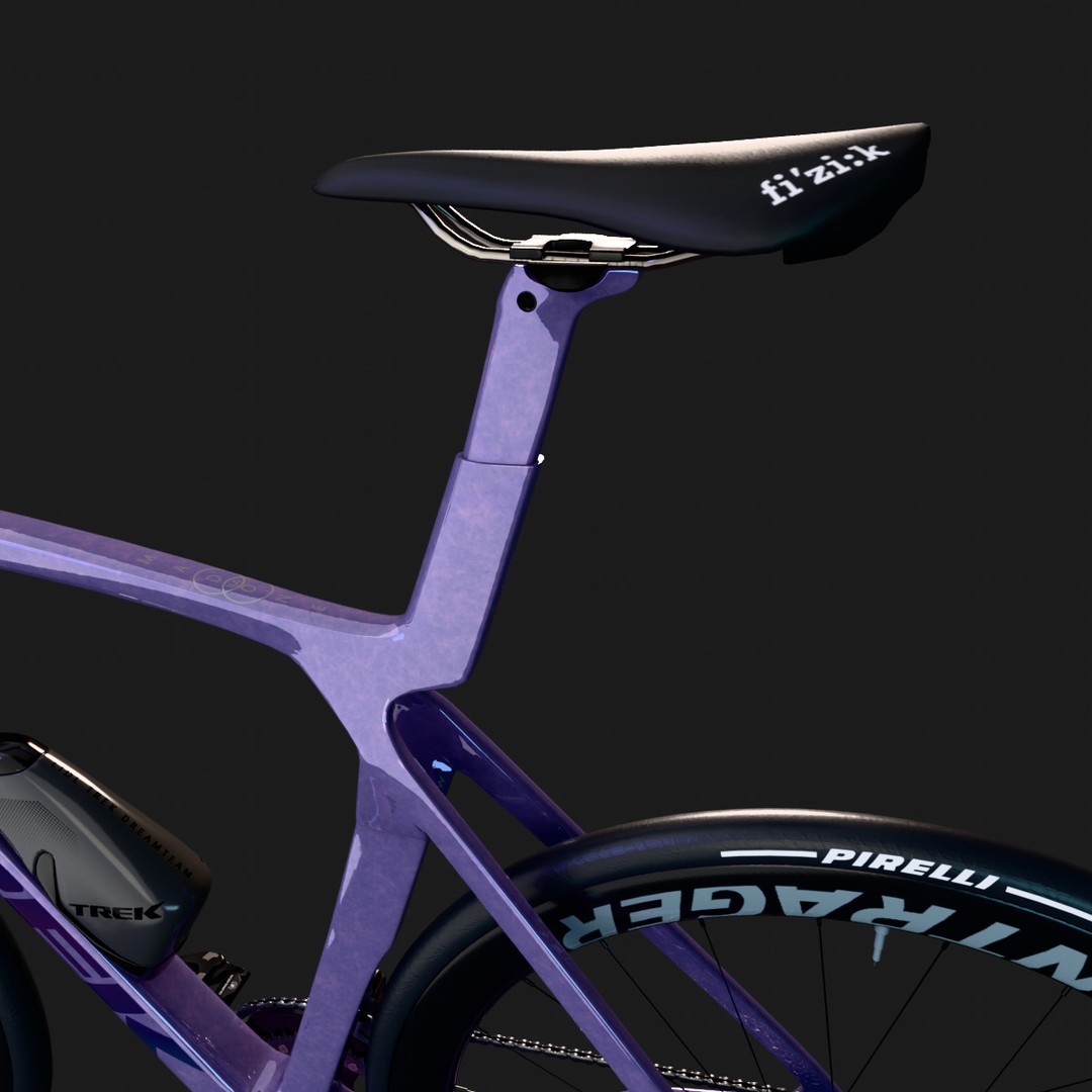 Trek Madone SLR 9 Gen 8 3D Model – High Poly Rigged Bicycle, Blender - View 5