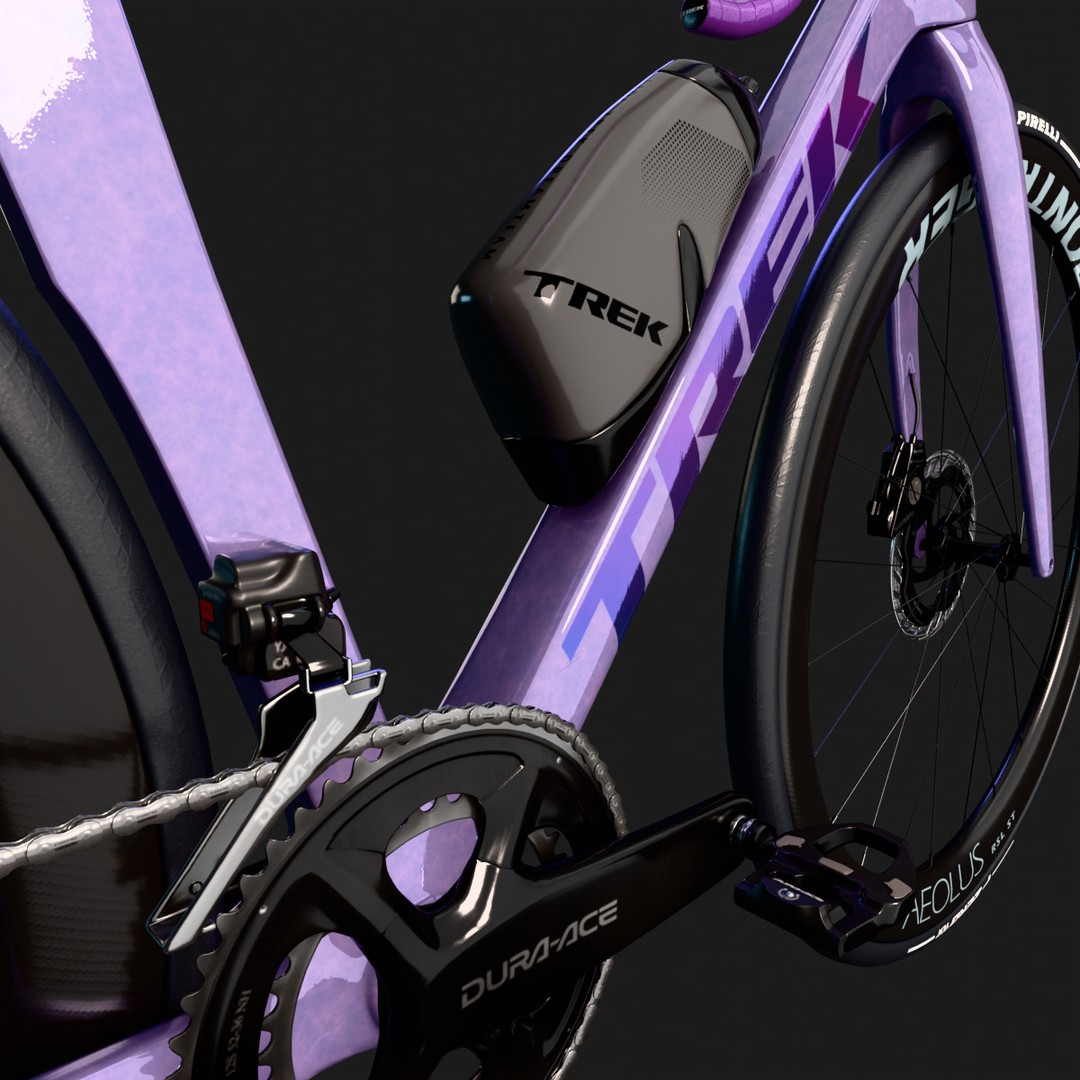 Trek Madone SLR 9 Gen 8 3D Model – High Poly Rigged Bicycle, Blender - View 7