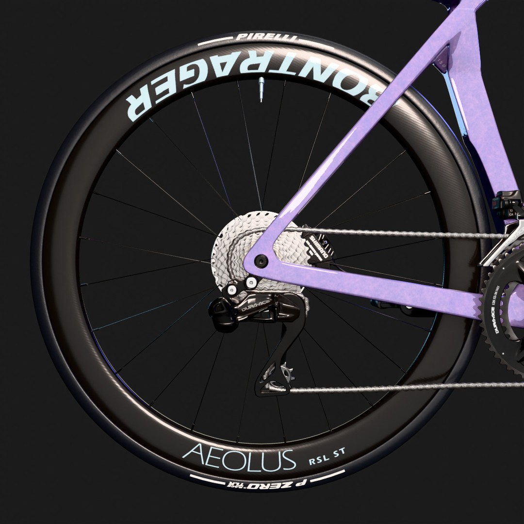 Trek Madone SLR 9 Gen 8 3D Model – High Poly Rigged Bicycle, Blender - View 9