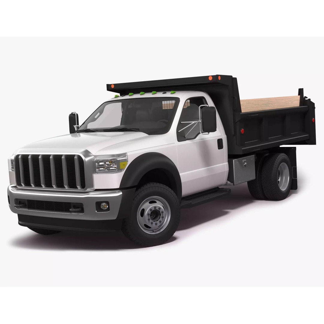 Dump Truck 3D Model – High Poly Industrial Vehicle, FBX, OBJ, Blender - View 2