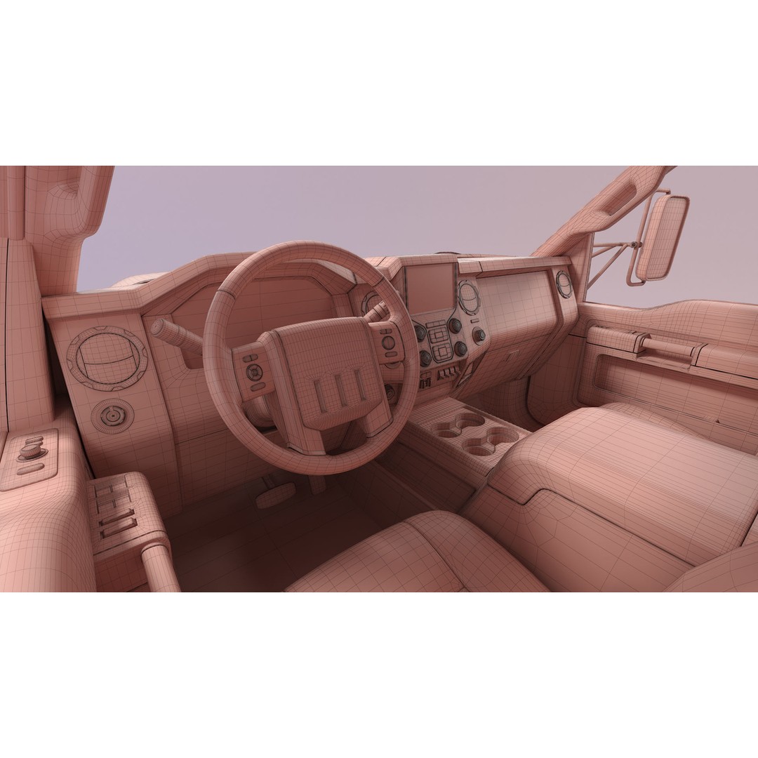 Dump Truck 3D Model – High Poly Industrial Vehicle, FBX, OBJ, Blender - View 29